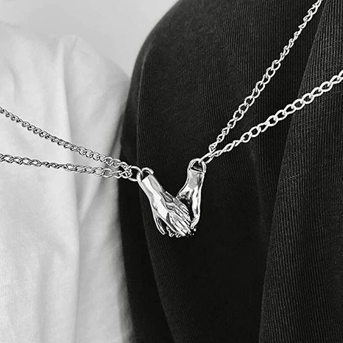 Magnetic Holding Hand Necklace | Couple Necklace👩‍❤️‍👨