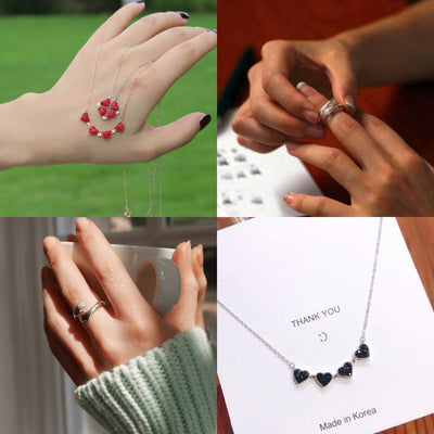 BUY 1 CLOVER NECKLACE AND GET HUG RING FREE