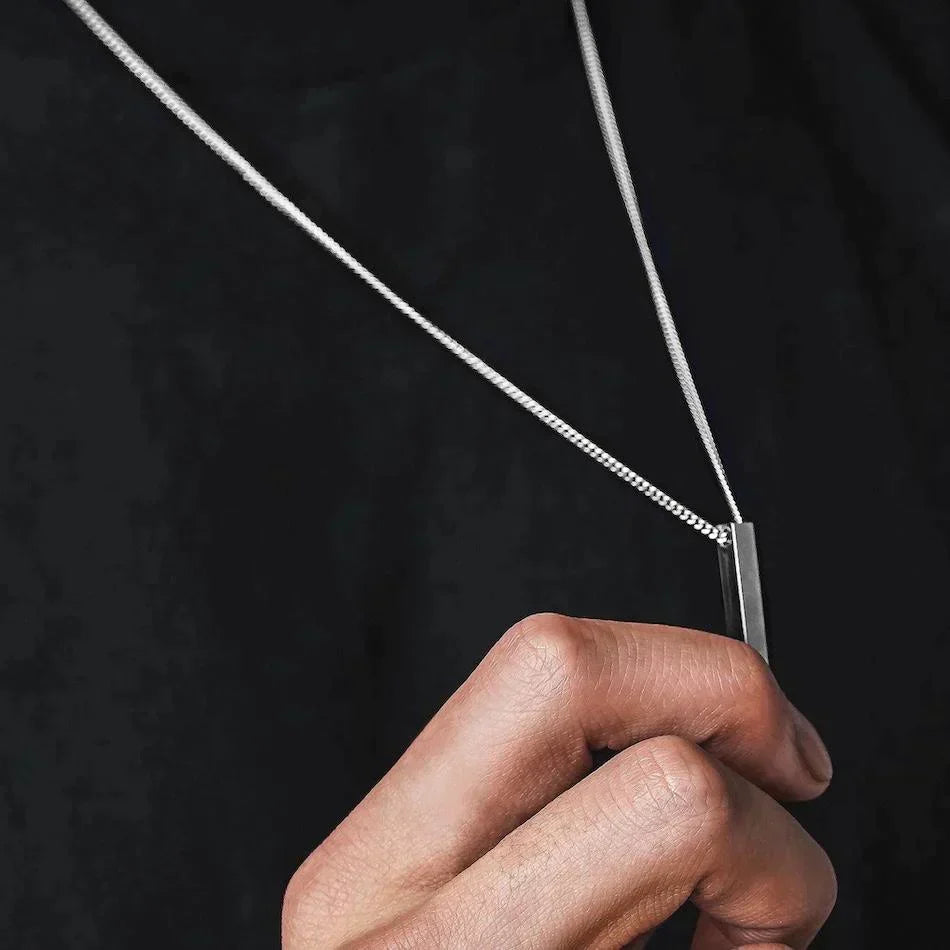 Minimal Bar Chain Necklace