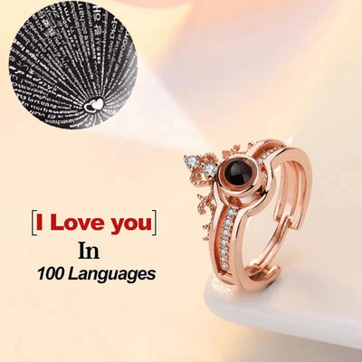 I Love You In 100 Languages Ring