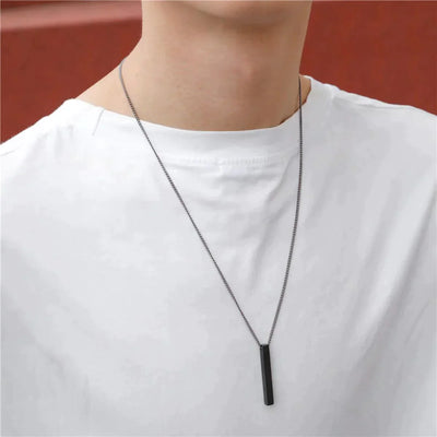 Minimal Bar Chain Necklace